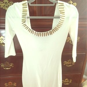 SOLD White low back dress
